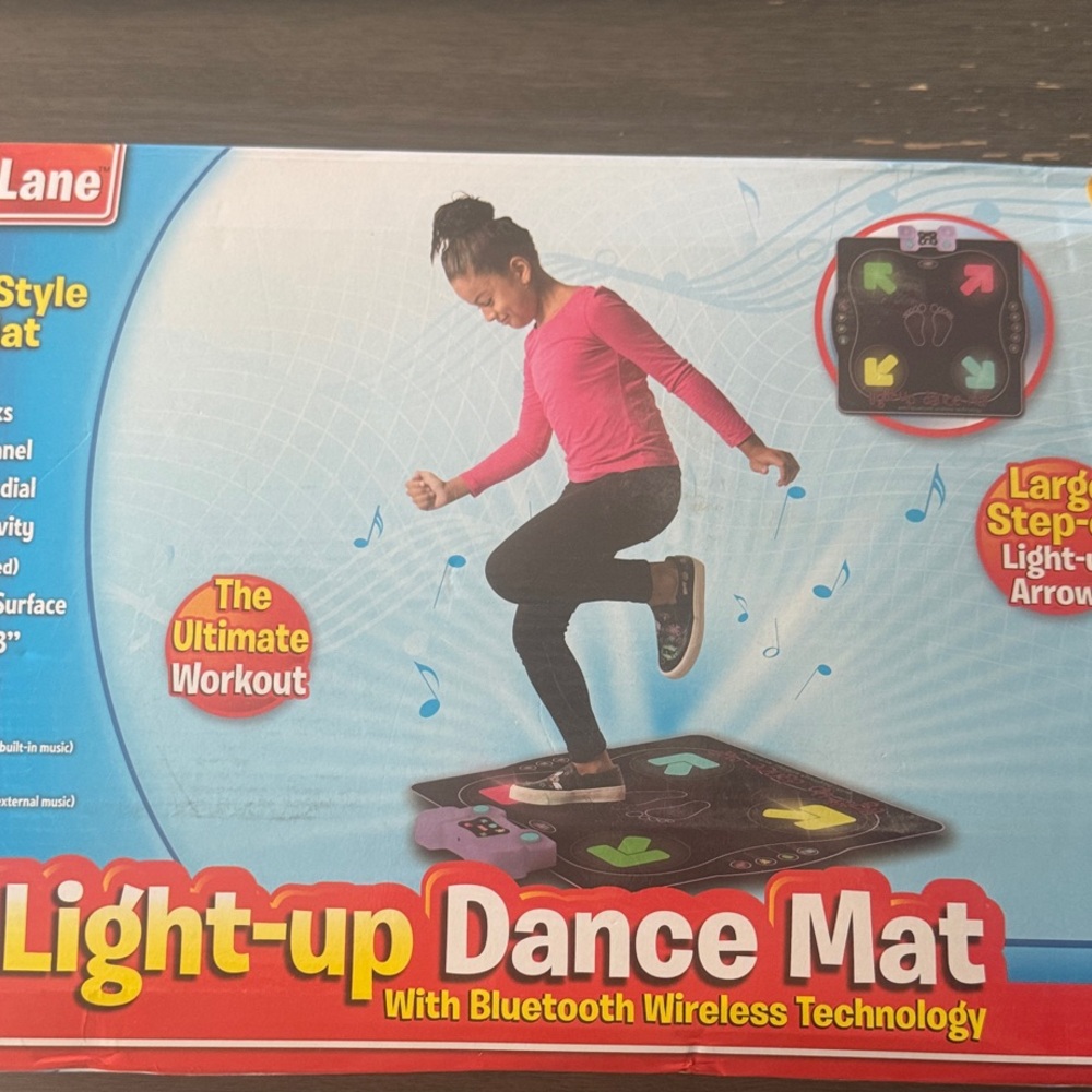 Light-up Dance Mat with Bluetooth - Black
